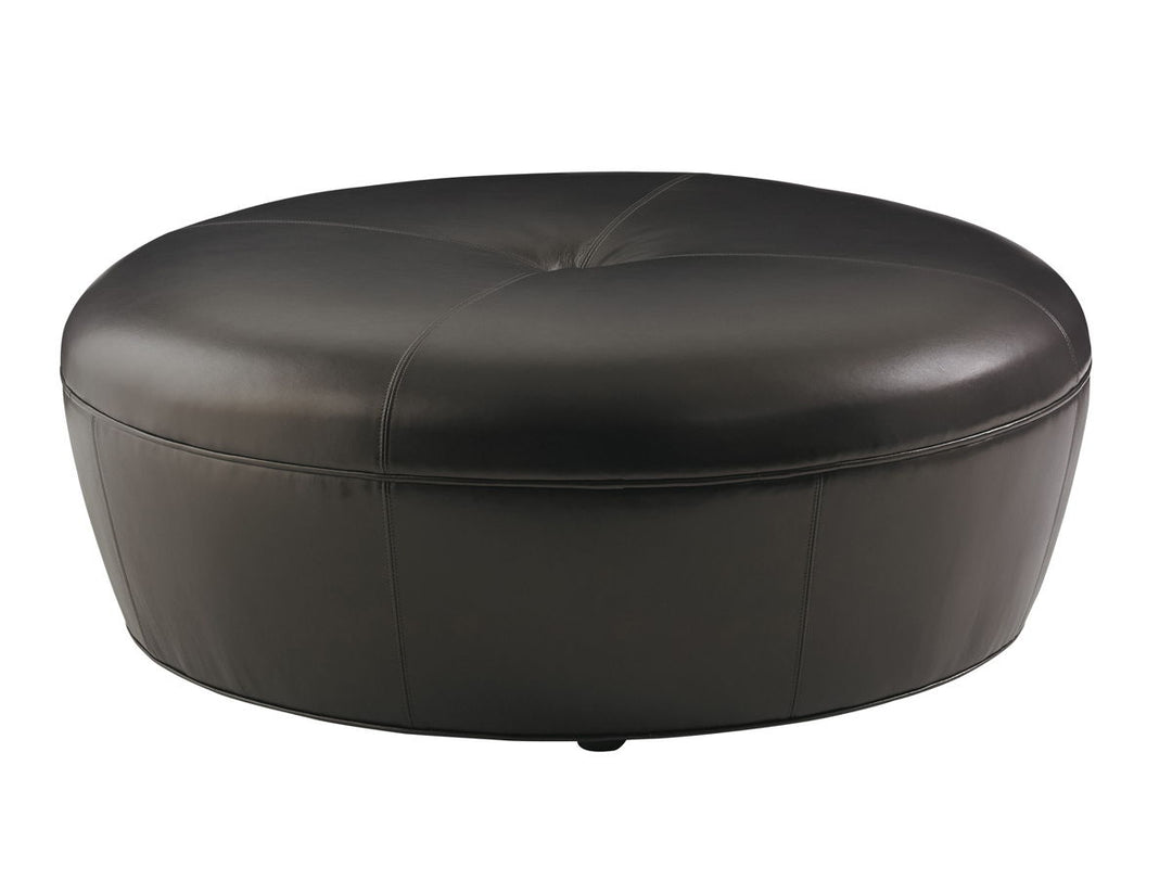 Lexington Leather - Claudia Leather Ottoman - Black