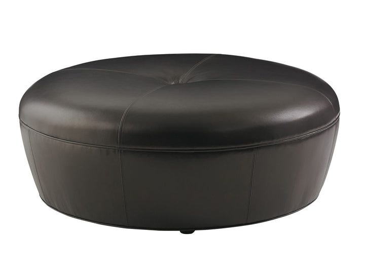 Lexington Leather - Claudia Leather Ottoman - Black
