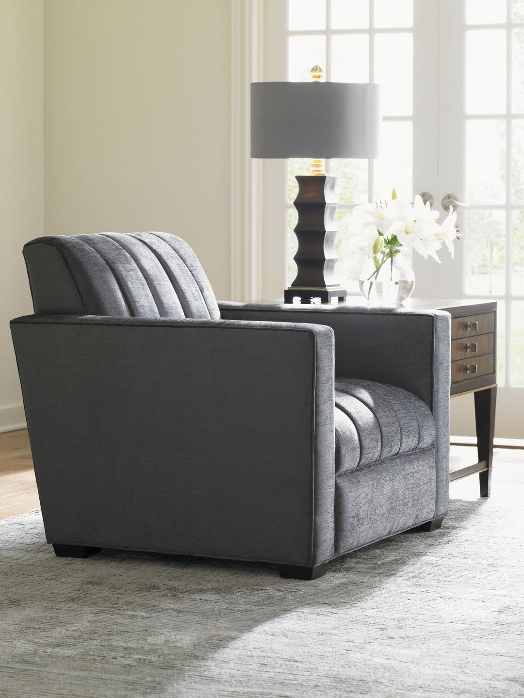 Tower Place - Hancock Chair - Dark Gray