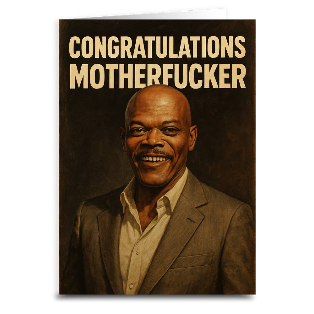 Congratulations Motherf--ker Greeting Card: Card & Envelope Only