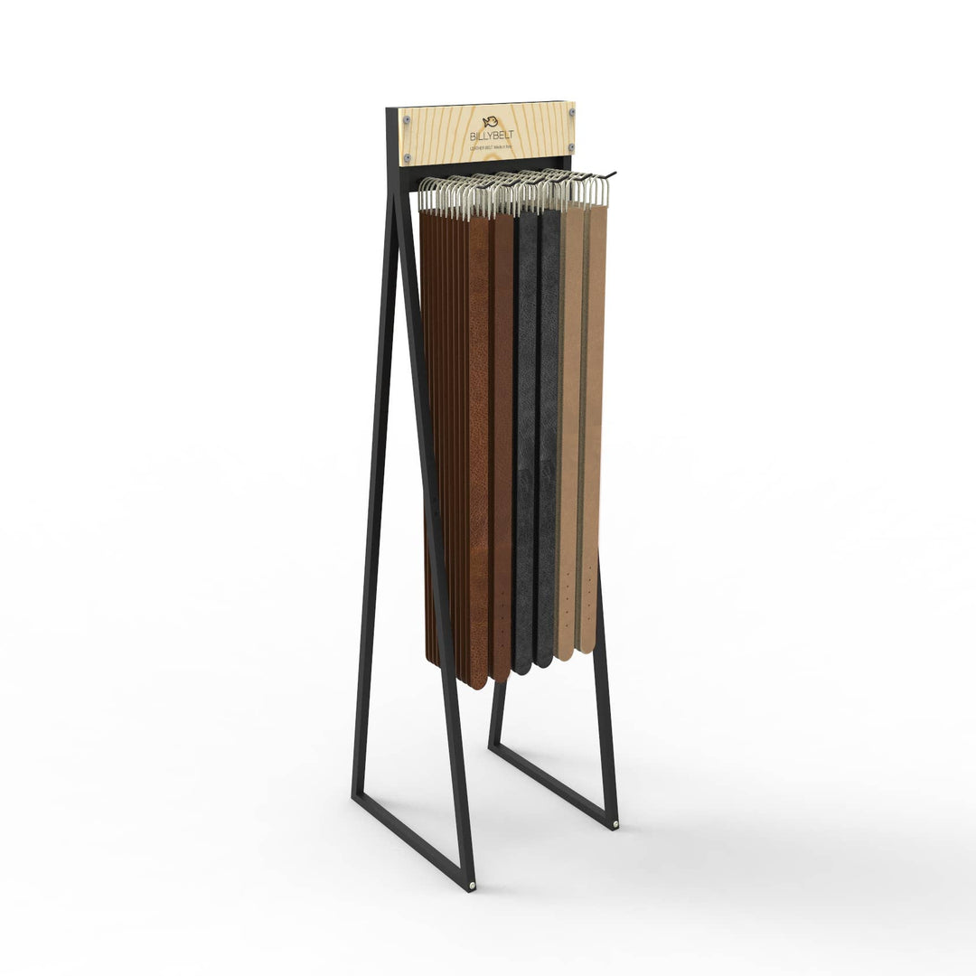 Leather belt display