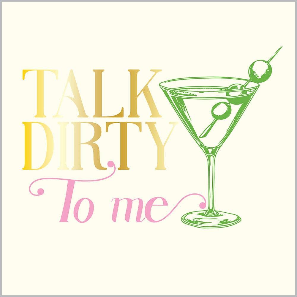 'Talk Dirty to Me' Cocktail Napkins/26pk