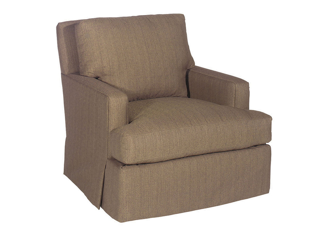 Lexington Upholstery - Mandolin Swivel Chair - Dark Brown