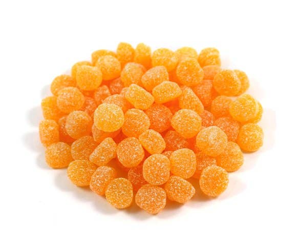 Gustaf's Sour Peach Buttons 4.4 Pound bag