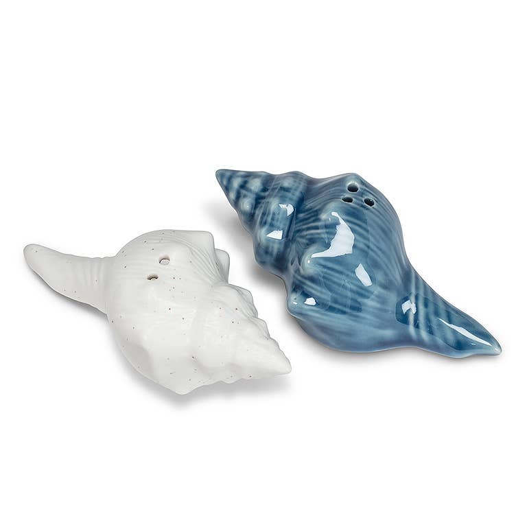 Pointy Seashell Salt and Pepper-3.5"L