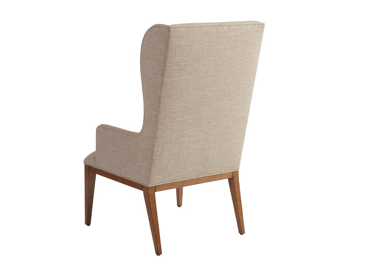 Newport - Seacliff Fabric Upholstered Host Wing Chair - Beige