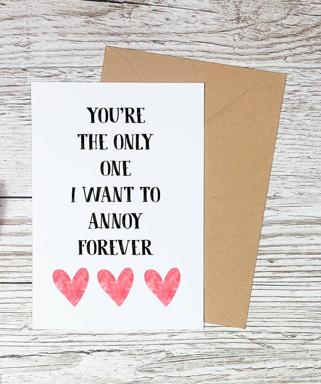Funny Love Card, Valentine, Anniversary, Birthday Card