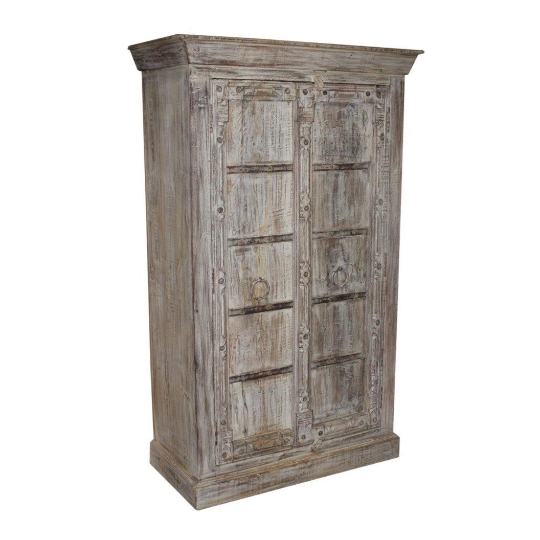 Wood 56" Almirah - Light Brown