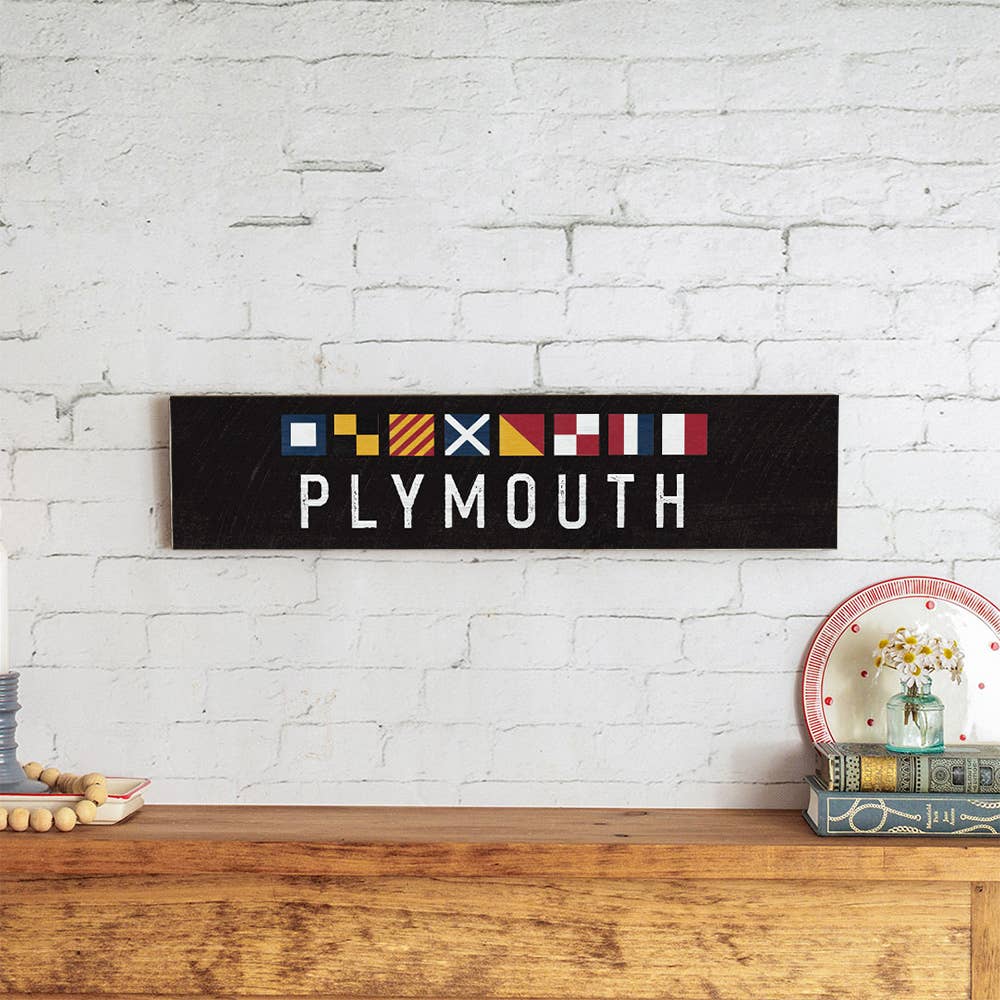 Personalize Your Word Nautical Letters Barn Wood Sign