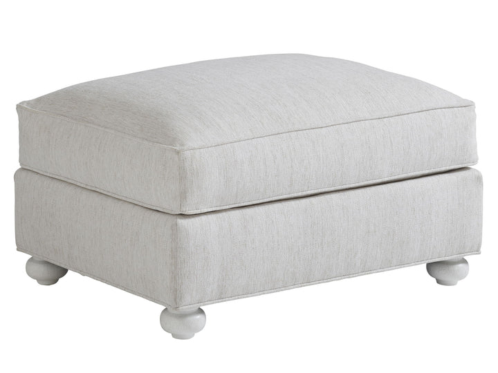 Ocean Breeze - Coral Gables Ottoman - Pearl Silver