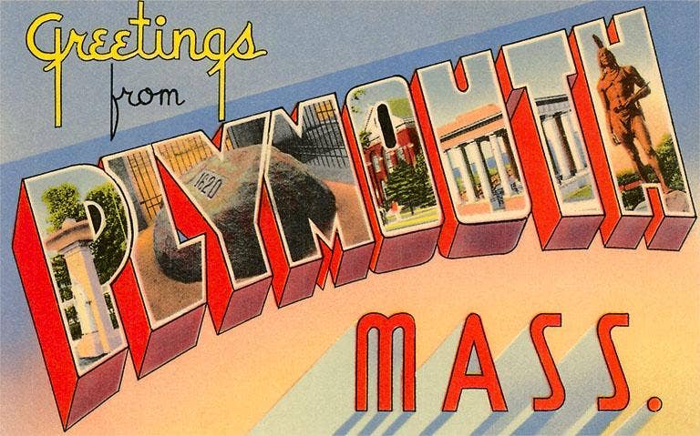 MA-520 Greetings from Plymouth, Mass.