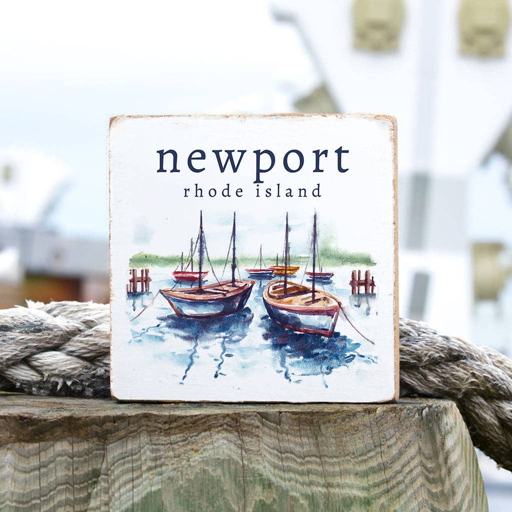 Personalized Mooring Yard Wood Block