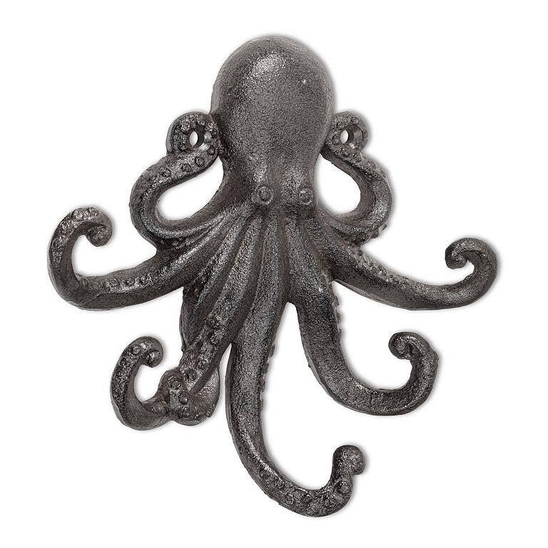 Octopus Hook-Brown-6.5"H
