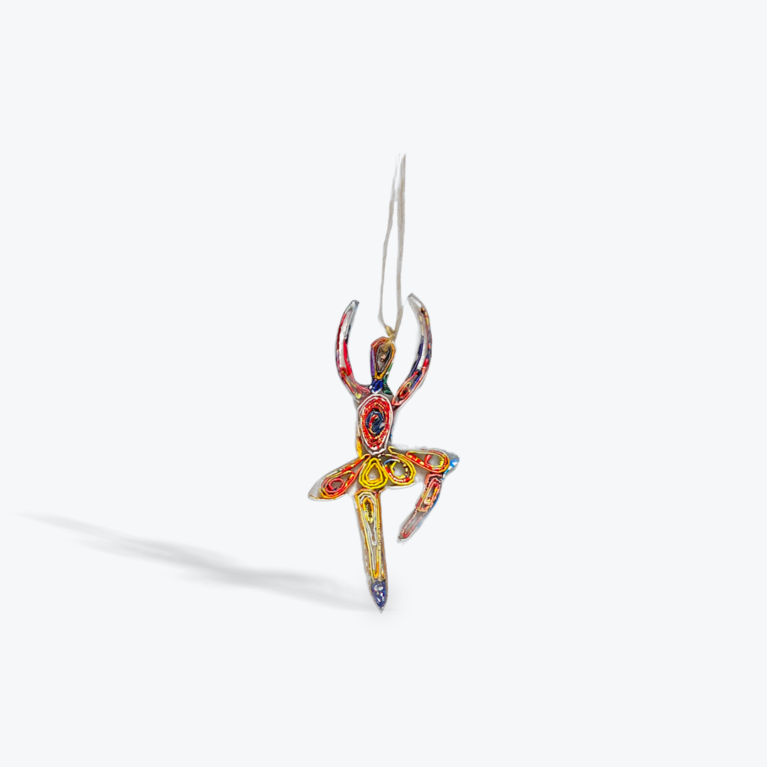 Ballerina Ornament - Recycled Paper