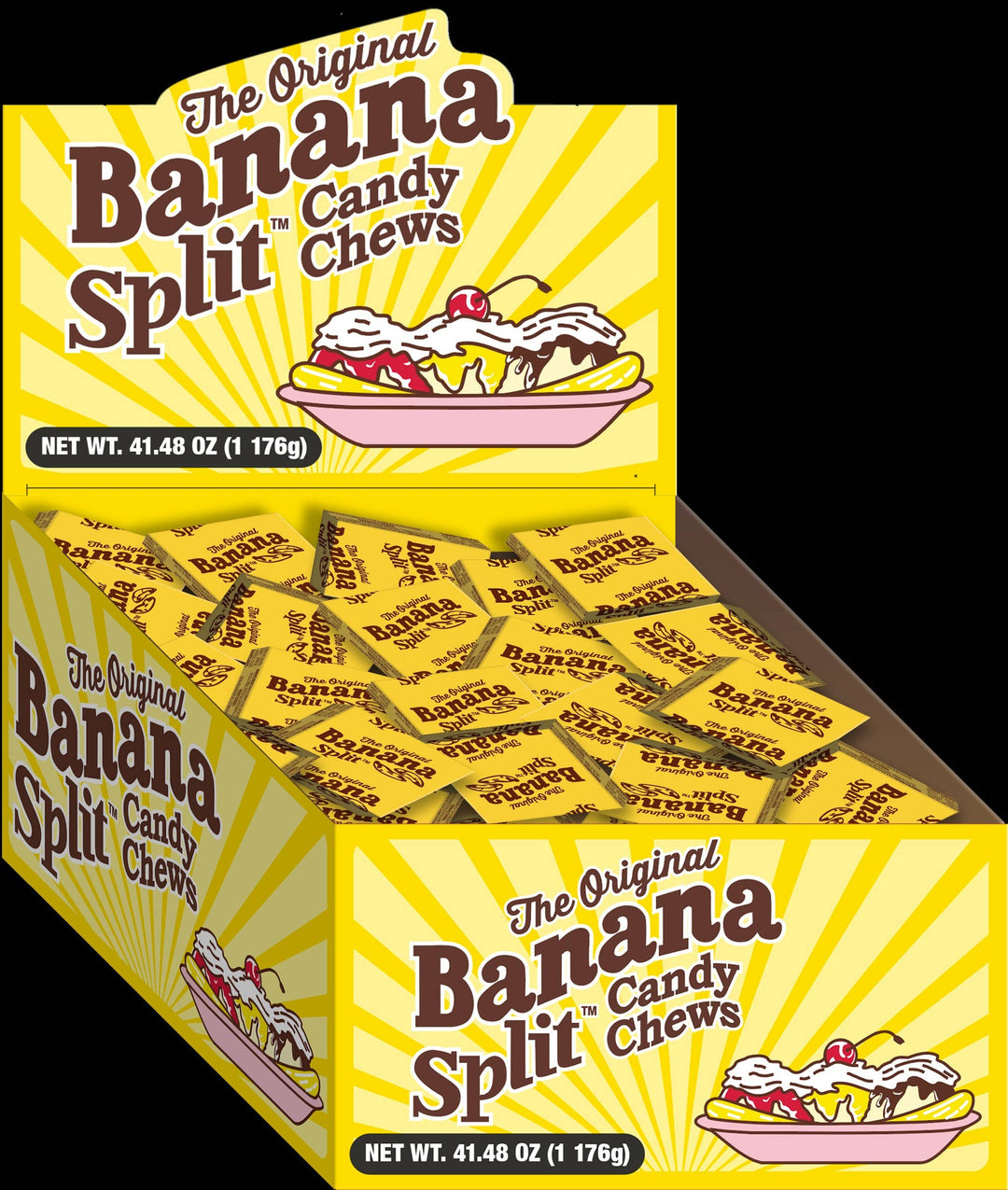 The Original Banana Split Taffy, 140ct Box