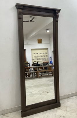 Adelaide - Floor Mirror - Cocoa Brown