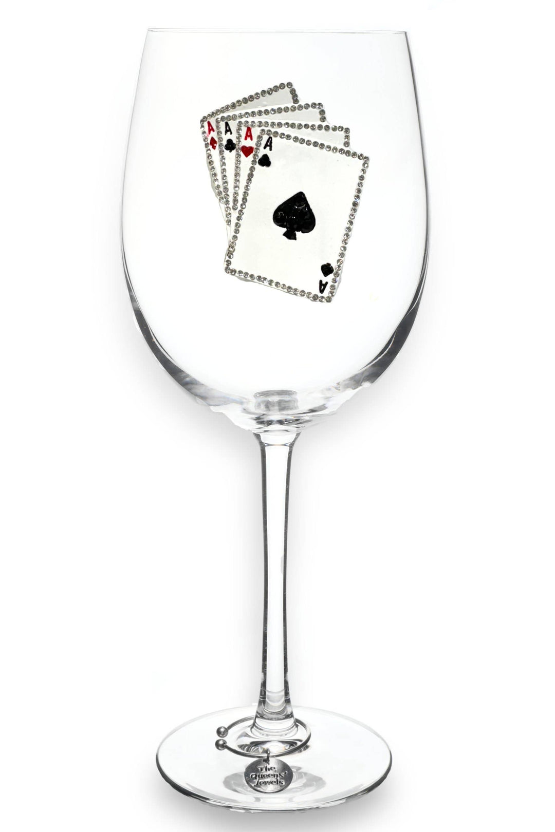 Playing Cards Stemmed Wine Glass