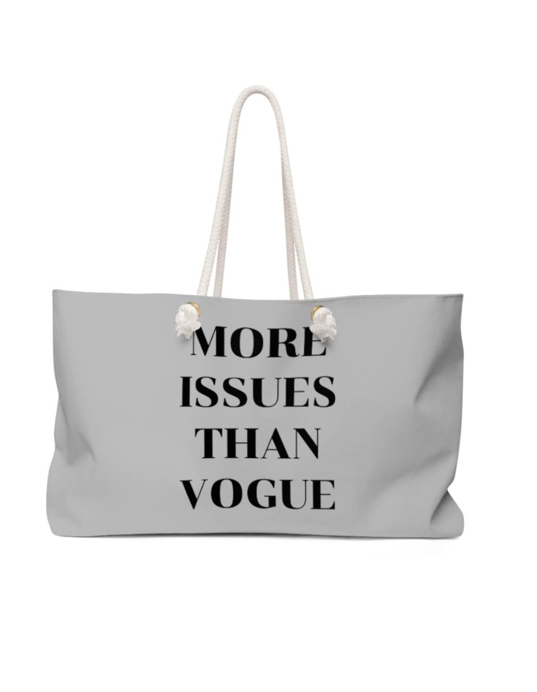 Gray More issues than vogue weekend tote