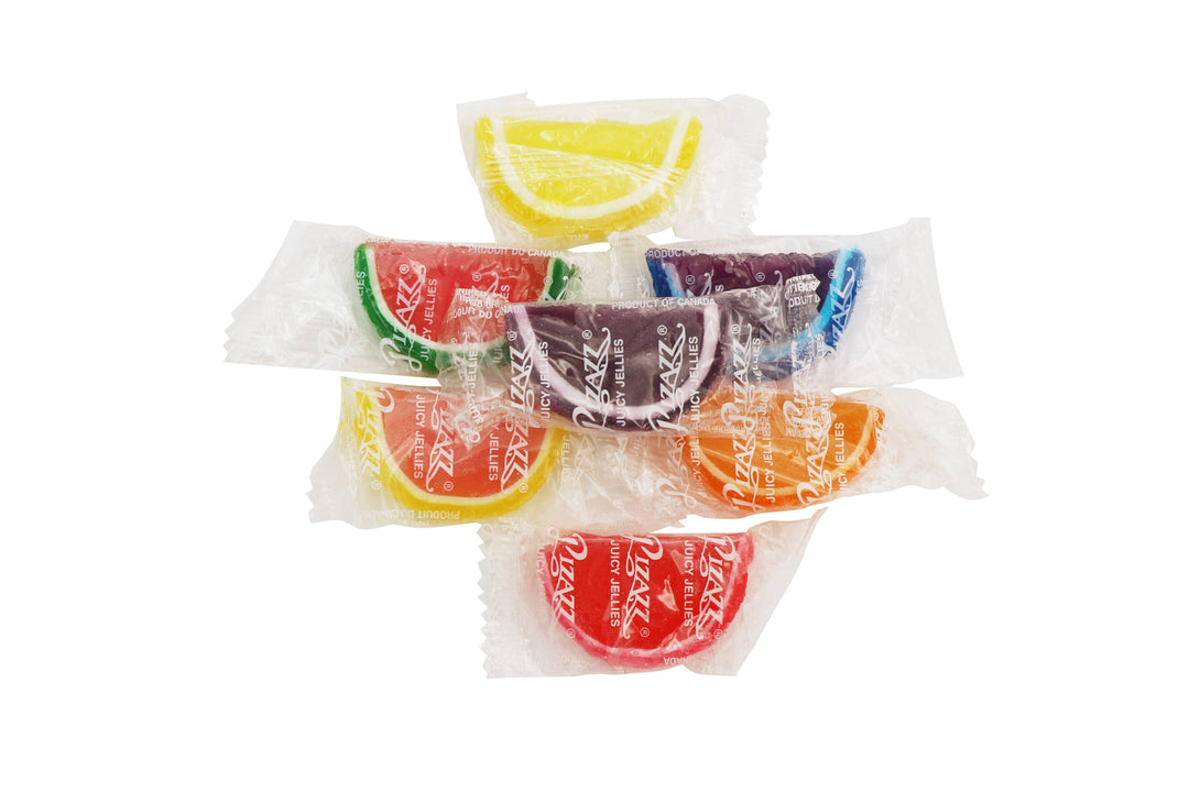 Pizazz Fruit Slices Wrapped Bulk, 5lb Bag
