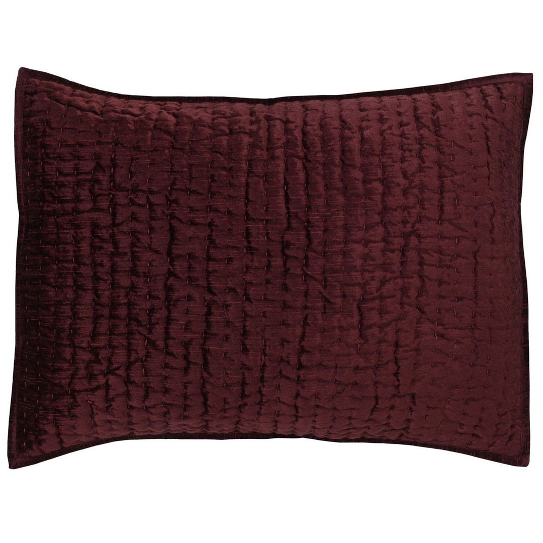 Bari - Velvet Standard Sham - Port