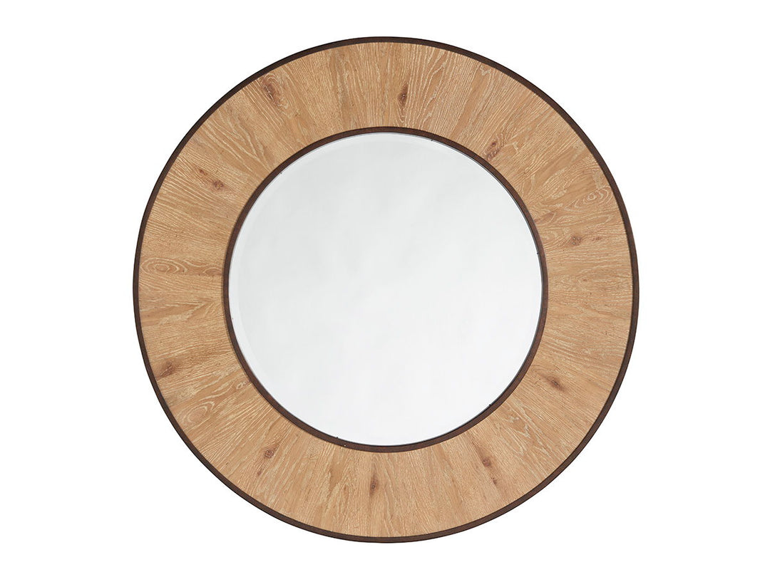 Los Altos - Carins Round Mirror - Light Brown