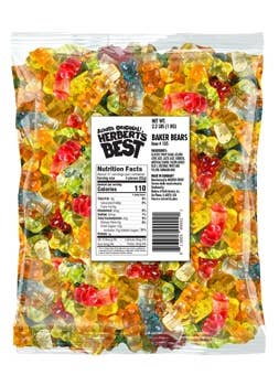 Herbert's Best, Gummy Baker Bears, 2.2lb Bag