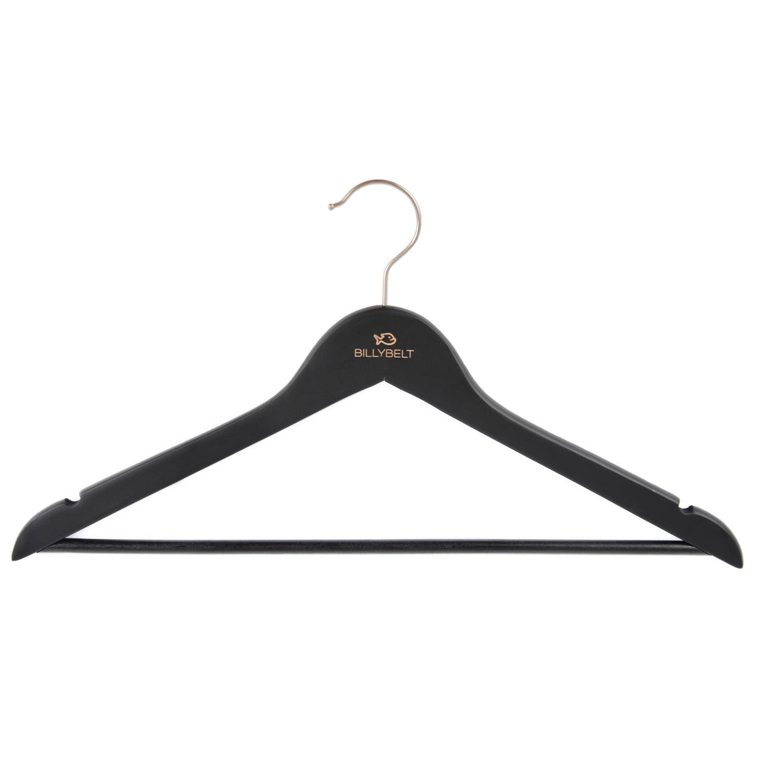 Pack of 12 Black Billybelt's Hangers: One size