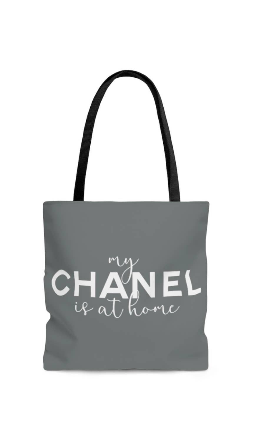 Gray I left my Chanel at home East Coast Tote