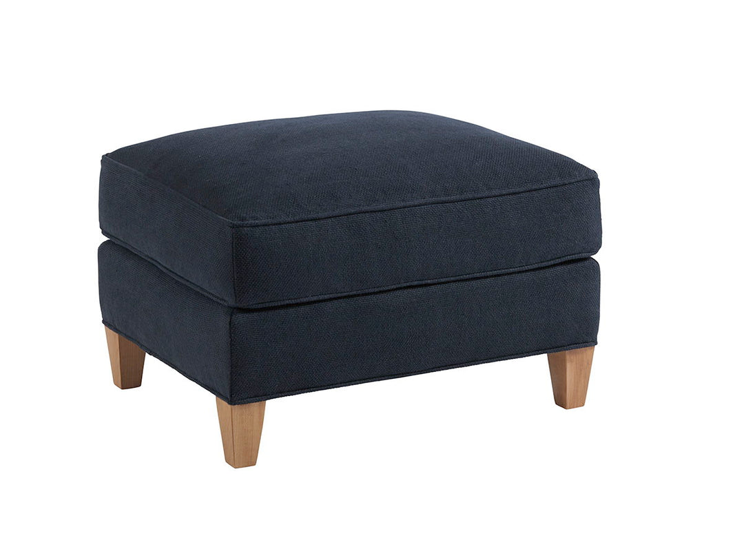 Barclay Butera Upholstery - Grady Ottoman - Blue