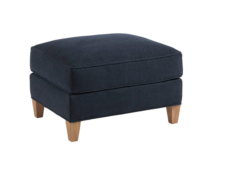 Barclay Butera Upholstery - Grady Ottoman - Blue