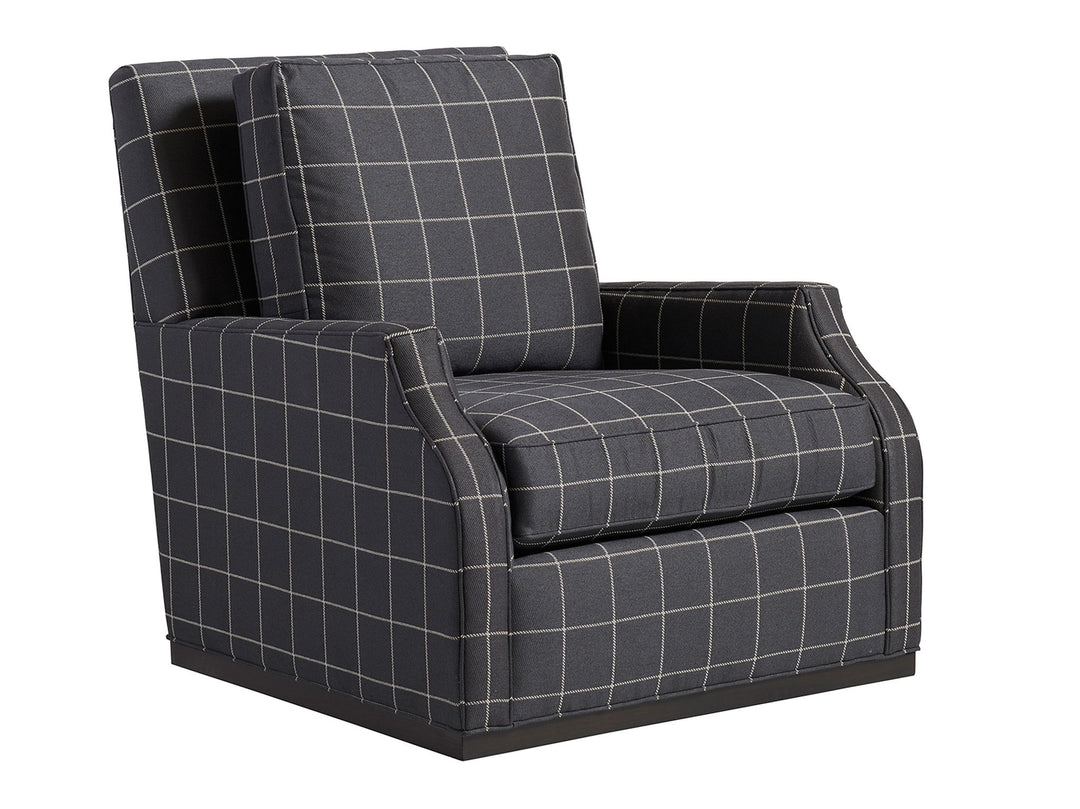 Lexington Upholstery - Messina Swivel Chair - Dark Gray