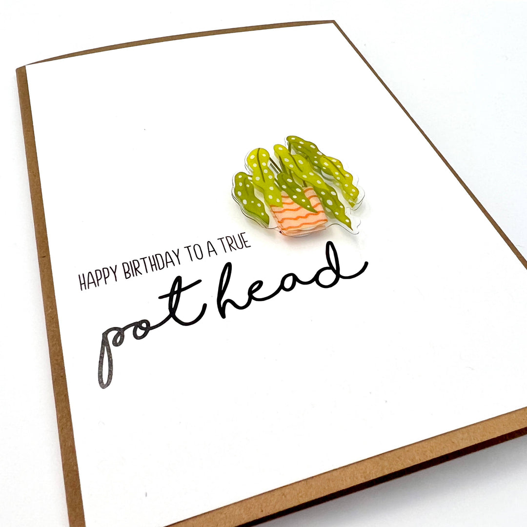 Birthday True Pot Head Gardener funny card