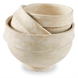 PAPER MACHE BOWL-MED