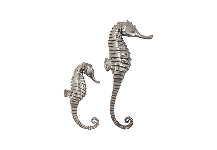 SEAHORSE WALL ART SET/ 2
