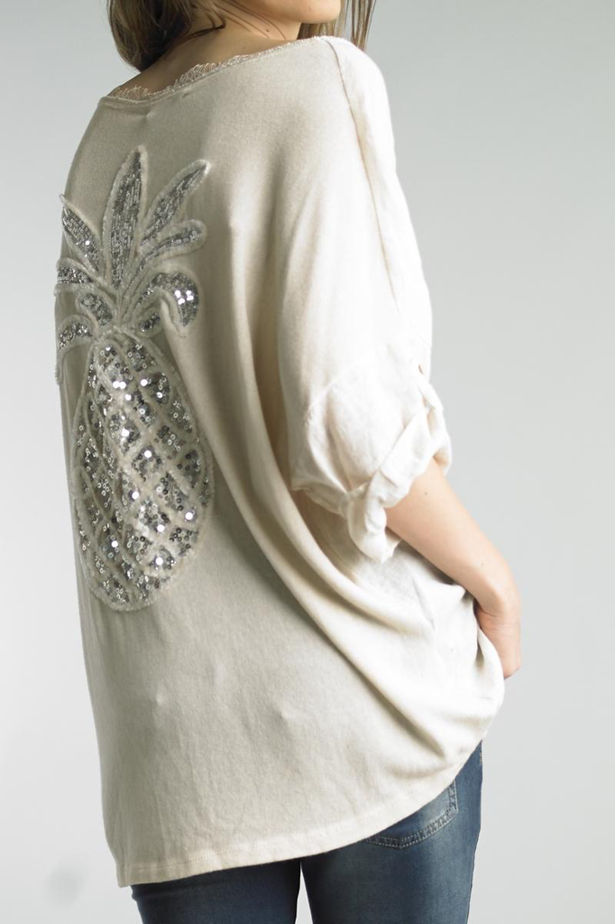 LINEN COMBO EMBROIDERED-BEIGE