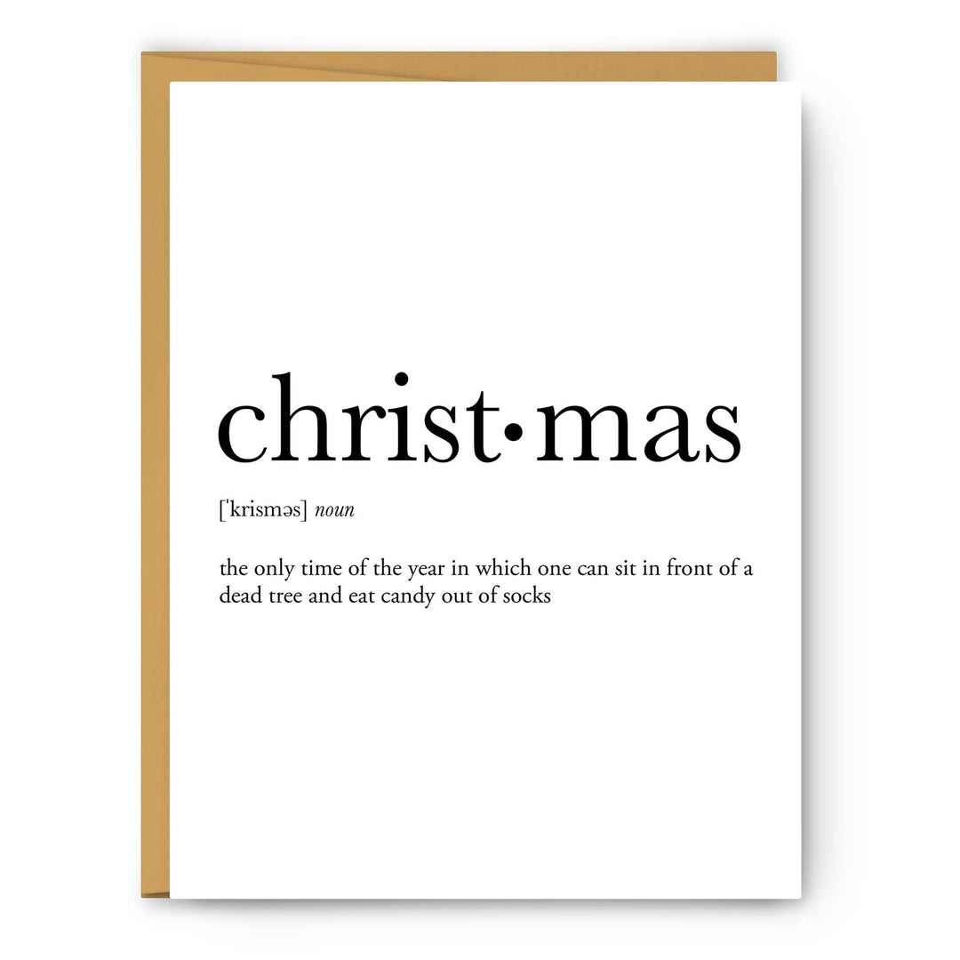 Christmas Definition Christmas Greeting Card