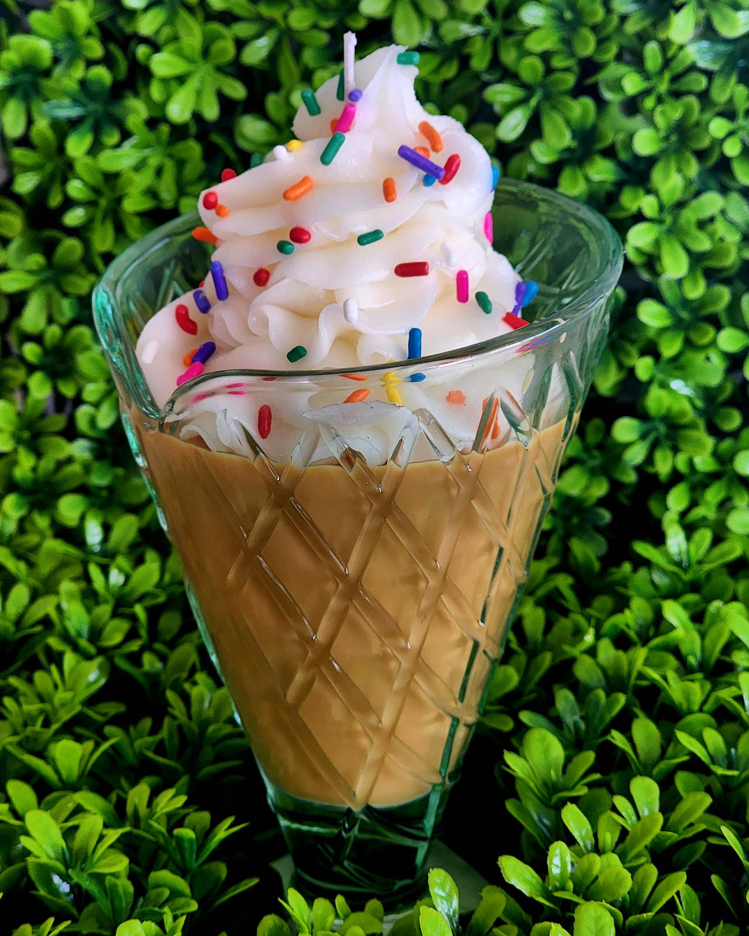 Ice Cream Cone scented soy wax candle