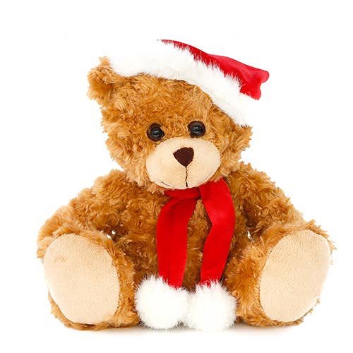 Holiday Group Mocha Christmas Bear 11" and 6"