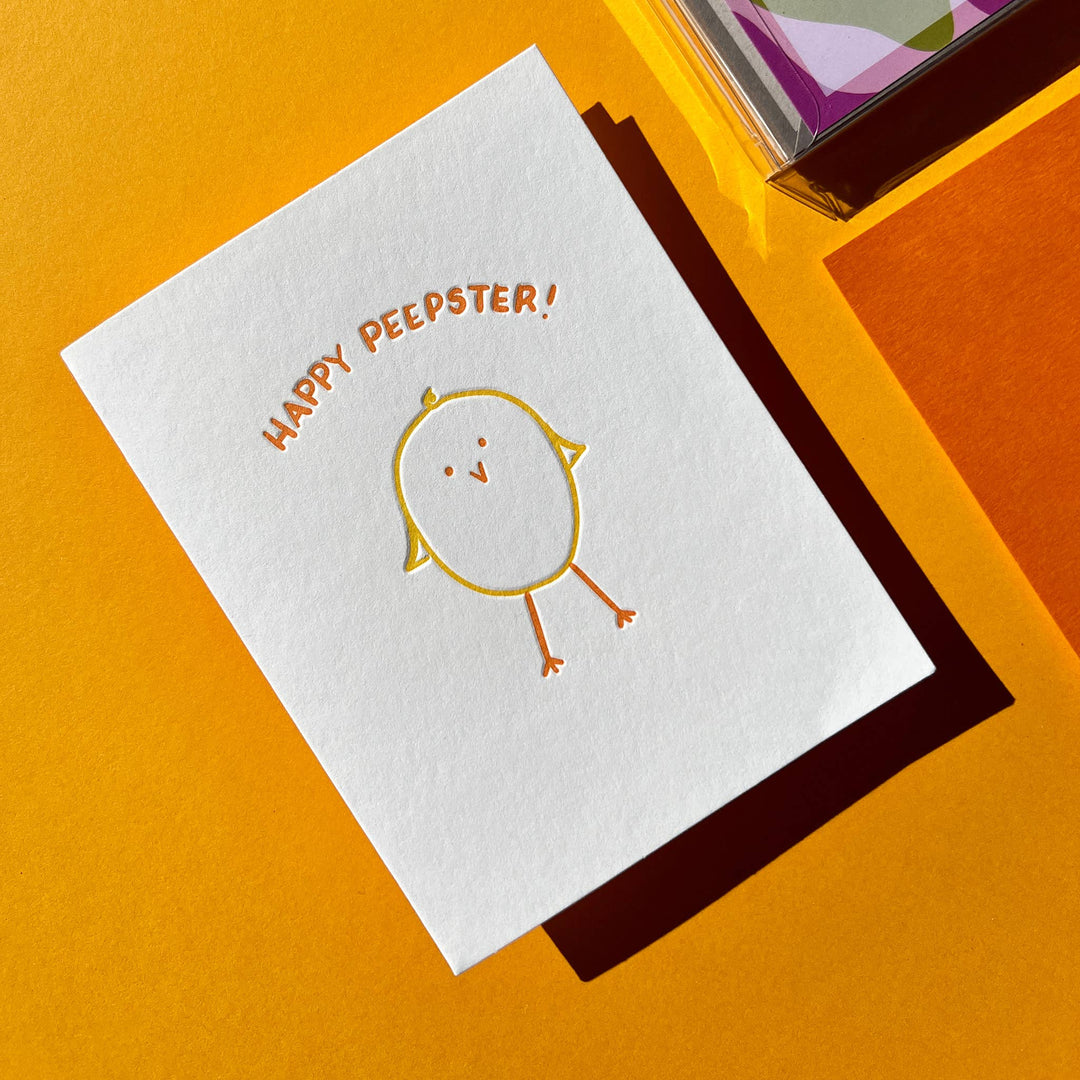 Happy Peepster - Easter card