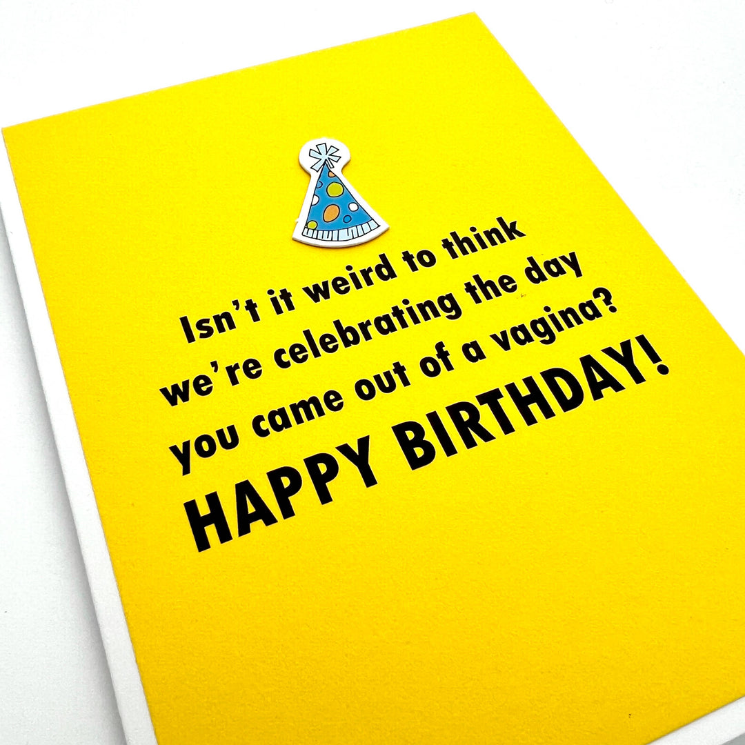 Birthday Celebrate the Day You Came Out of a Vagina Card