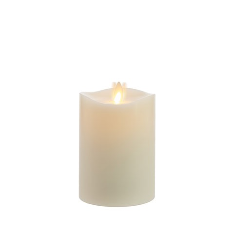 MOVING FLAME CANDLE 3.5”X5.5” MELT TOP LED IVORY VAN HONEY