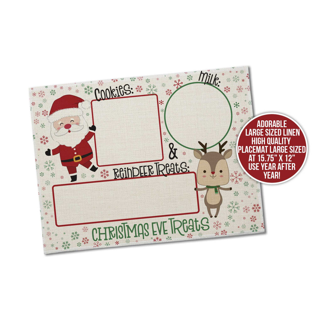 Treats for Santa & Reindeer Placemat