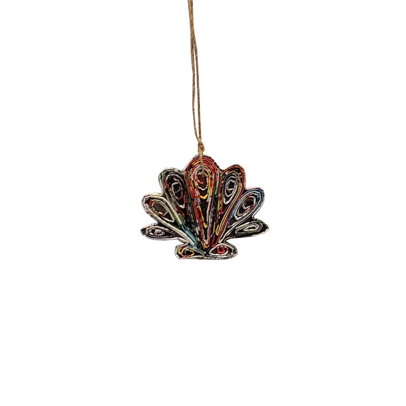 Sea Shell Ornament - Recycled Paper