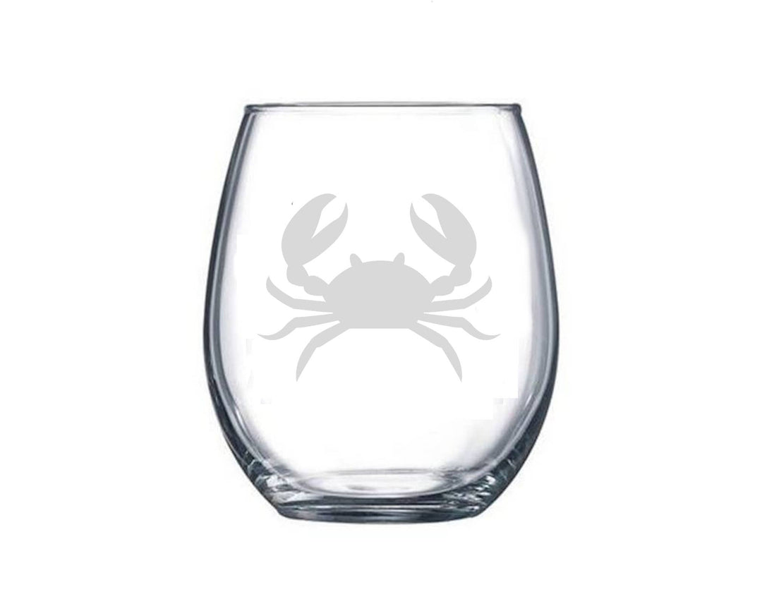 Wine Glass - Crab