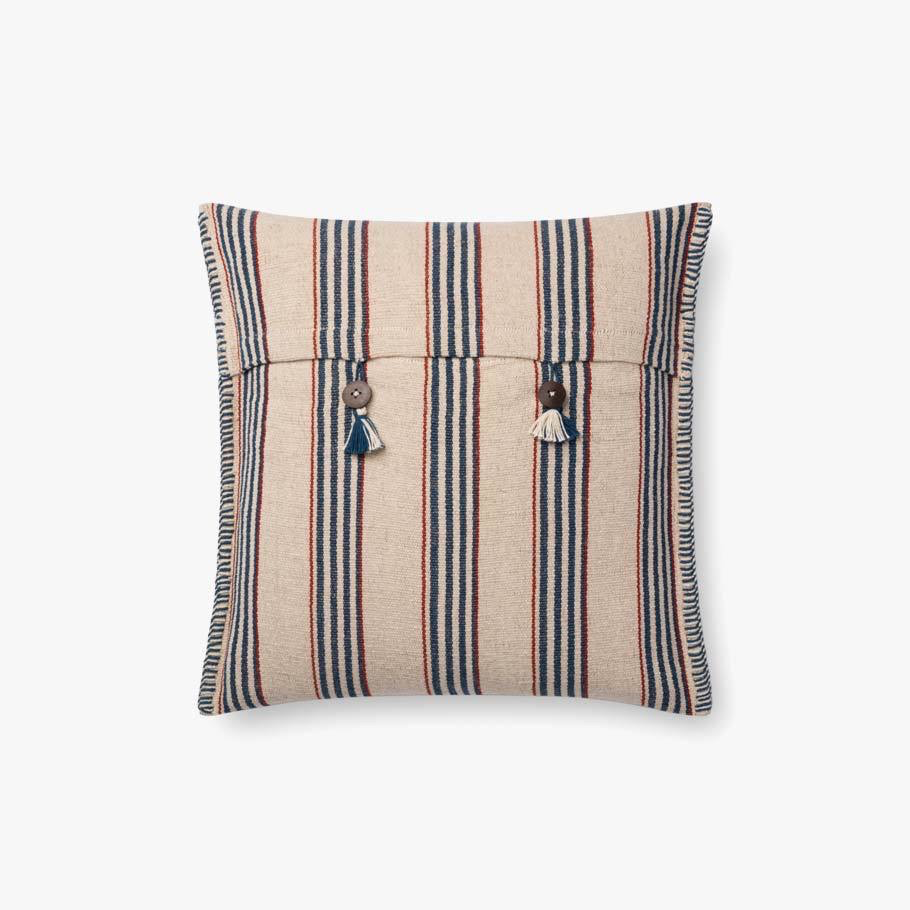 INDIGO STRIPE - SQUARE