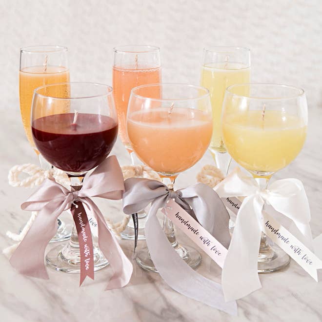 Wine theme scented candle