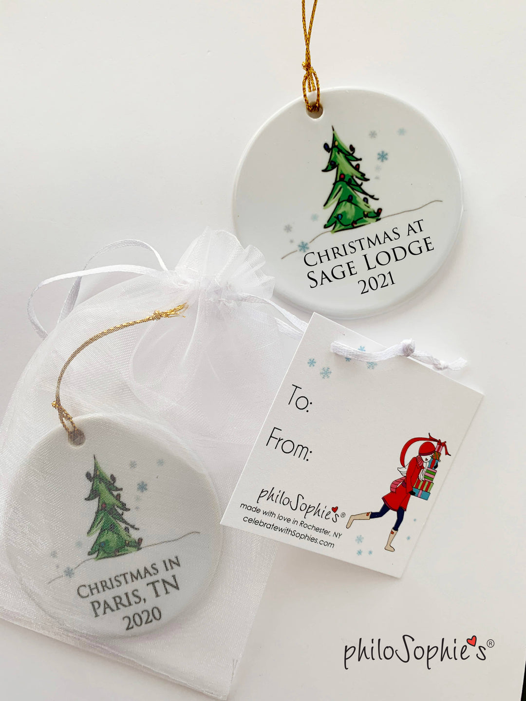 2023 Name Drop Christmas At... Tree Personalized Ornament