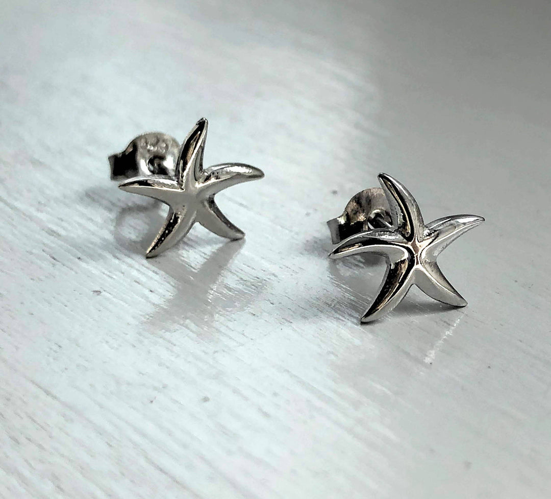 Sterling Silver Starfish Earrings