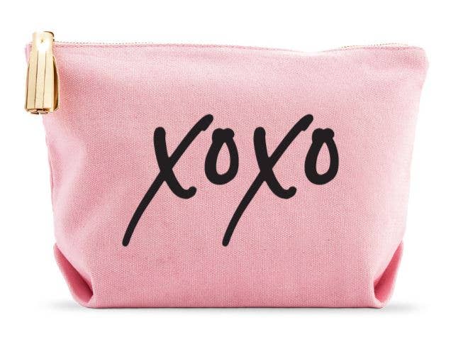 Canvas Makeup Bag - XOXO