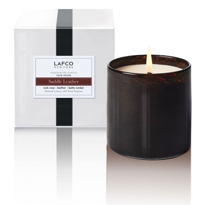 TACK ROOM/SADDLE LEATHER CANDLE
